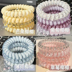 高品質波點無痕紥頭電話線發圈
