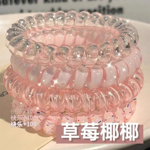 高品質波點無痕紥頭電話線發圈