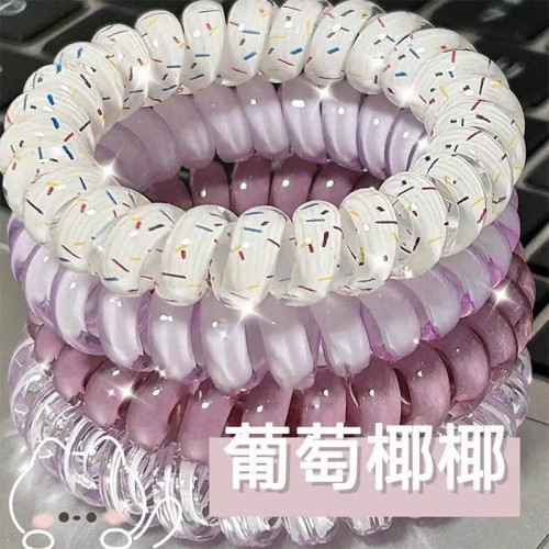 高品質波點無痕紥頭電話線發圈