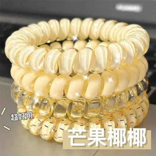 高品質波點無痕紥頭電話線發圈