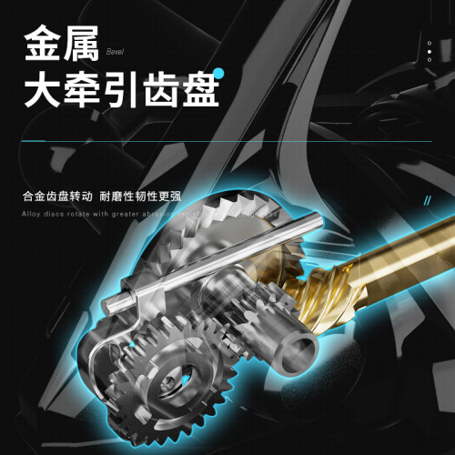 皓頓全金屬不鏽鋼路亞海竿漁輪