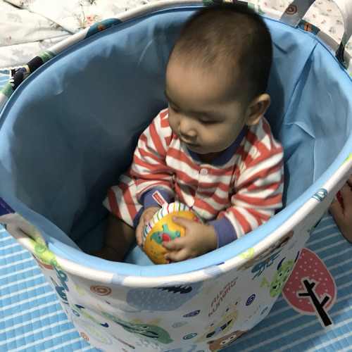 北歐可折曡收納桶卡通兒童玩具