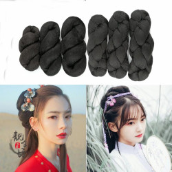影樓古裝假發女漢服襦裙假發髻8八字包麻花假發包秀禾磐頭發包