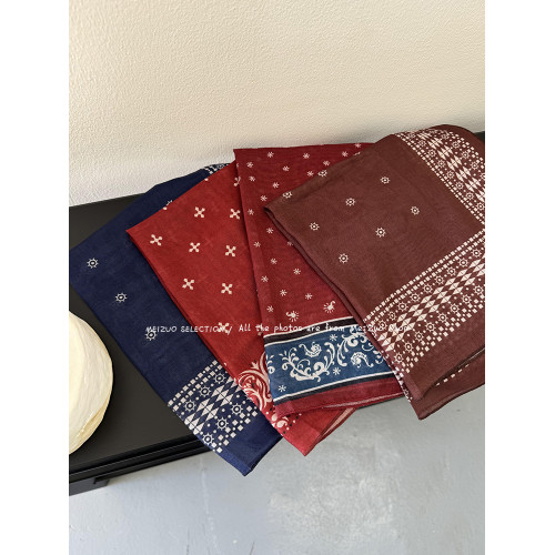 VINTAGE 50X50cm棉質復古小方巾