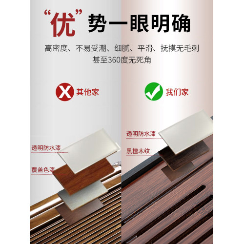 特價輕奢小型儲水式茶台功夫茶具茶海簡約乾泡台托磐密胺茶磐家用