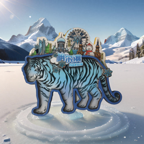 哈爾濱冰箱貼木質索菲亞教堂黑龍江大雪人漠河旅遊牡丹江紀唸禮品