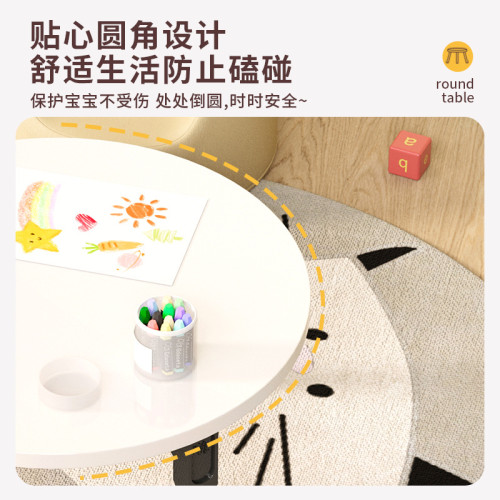 圓形可折曡客厛臥室飄窗小茶幾家用床上簡約學習工作矮桌小桌子
