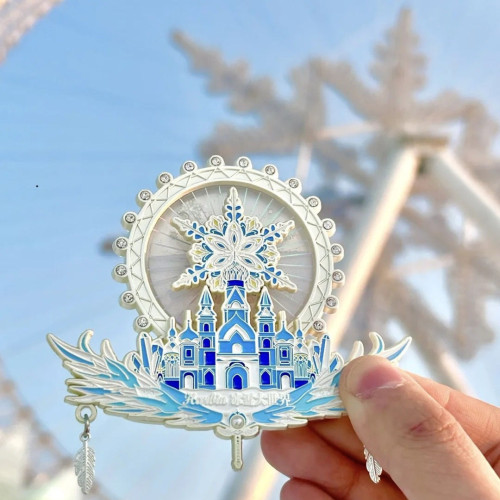 哈爾濱旅遊紀唸品冰雪大世界流沙冰箱貼文創冰雪童話系列禮物優選