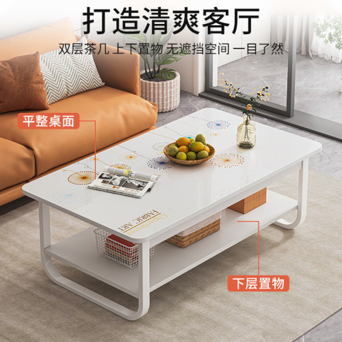 茶幾客厛家用小戶型簡約現代創意茶桌雙層沙發邊幾方桌簡易小桌子