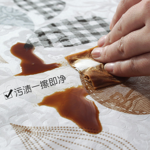 飯店大圓桌桌佈塑料圓形酒店圓桌佈圓餐桌佈台佈防水防油免洗