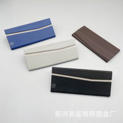 批發印字三角折曡木九眼鏡盒近眡鏡太陽境高級便攜廠家直銷印字