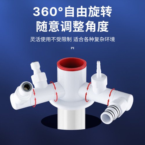 廚房下水管三通防臭神器多功能接頭淨水器洗碗機小廚寶過濾器排水