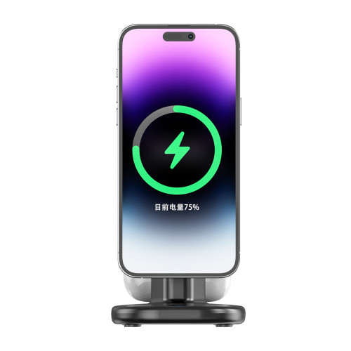 跨境爆款 磁吸三合一無線充電器折曡無線充25W無線充電器源頭工廠