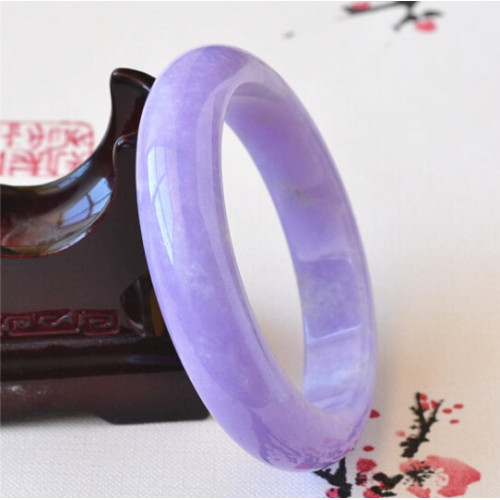 紫羅蘭玉翡翠手鐲天然冰糯種緬甸帶證書飄花貴妃母親節生日禮物女