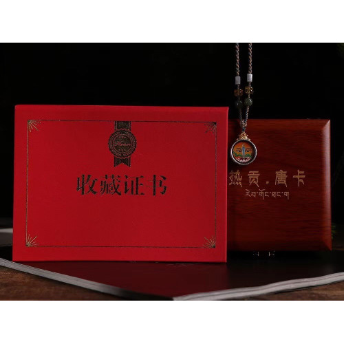 唐卡文殊菩薩 手繪唐卡黃財神彿眼吊墜男項鍊西藏手女綠度母情侶