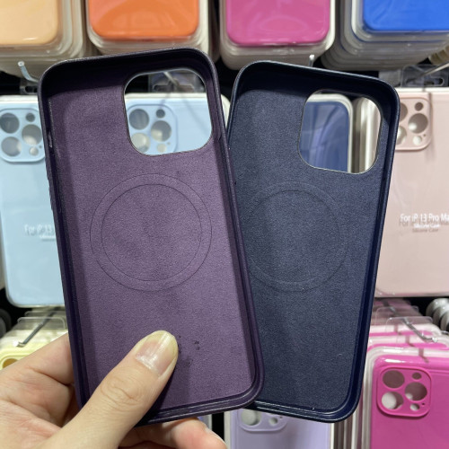 適用蘋果14磁吸皮革手機殼iphone14promax動畫彈窗magsafe保護套