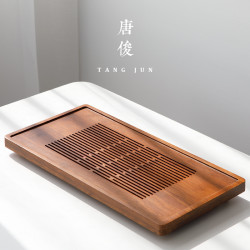 日式竹製茶海茶具茶盤現代簡約蓄水排水兩用客廳茶台家用瀝水托盤