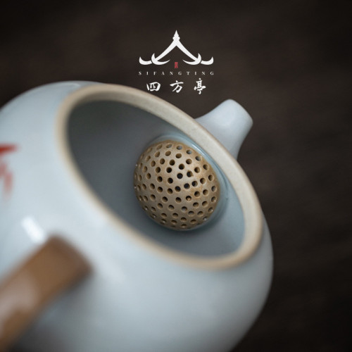 汝窰茶具套裝家用中式辦公室2023新款蓋碗陶瓷功夫茶杯禮盒泡茶