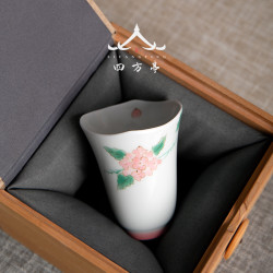 景德鎮手繪茶杯女神品茗杯主人杯單杯套裝聞香杯陶瓷白瓷個人