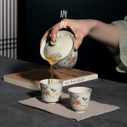 旅行茶具一壺二杯快客杯小套裝可攜式包戶外車用功夫泡茶壺單人一人