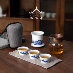 旅行茶具快客可攜式戶外個人專用一人簡易泡茶套裝功夫茶杯隨身