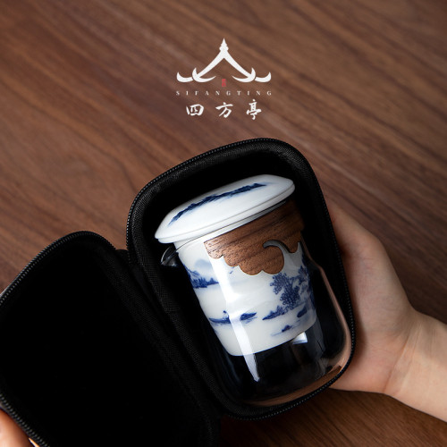 旅行茶具快客可攜式戶外個人專用一人簡易泡茶套裝功夫茶杯隨身
