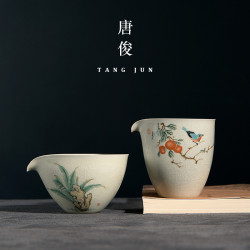 唐俊 景德鎮公道杯陶瓷中式茶海分茶器公杯高級