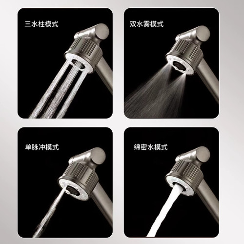 槍灰色臉盆萬向招財貓水龍頭全銅多功能洗手盆旋轉冷熱水龍頭