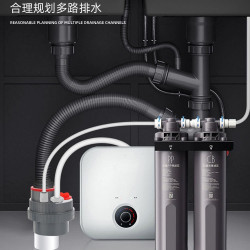 廚房下水管三頭通防返臭神器洗菜盆水槽集成排水管道多功能分水器