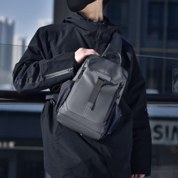 胸包斜後背包男小包潮ins百搭手機腰包小容量小衆設計感單肩包潮牌