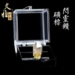 久雅水晶 天然雙尖閃靈鑽小擺件  異形雙尖閃靈鑽礦標擺件 