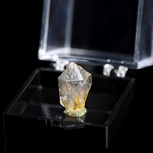 久雅水晶 天然雙尖閃靈鑽小擺件  異形雙尖閃靈鑽礦標擺件 