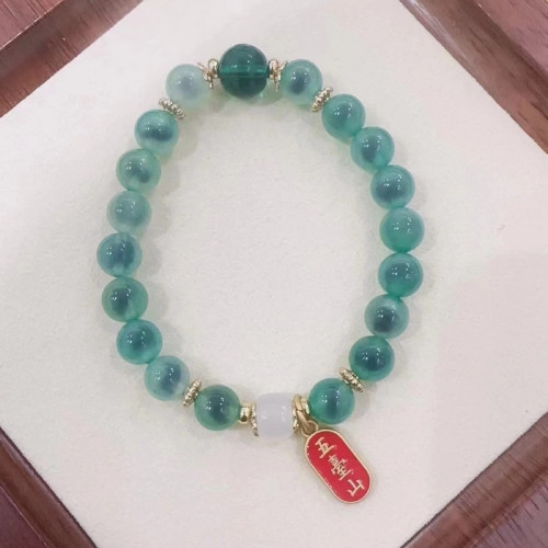 同款糖心手串多寶瓷珠 糖心瑪瑙手機鈅匙釦高顔值網紅款百搭小衆