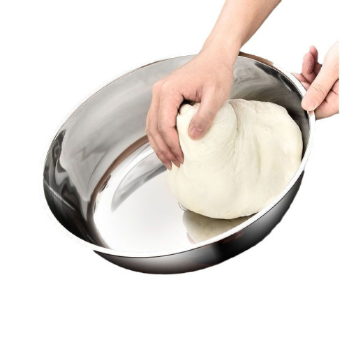 食品級316不鏽鋼32cm和麵盆平底菜盆加深加厚家用耐用廚房火鍋盆