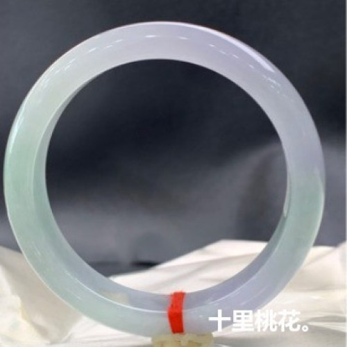 天然緬甸翡翠春彩手鐲女款正圈好看紫羅蘭飄綠翡翠玉手鐲時尚