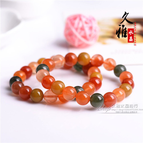 久雅水晶  天然福祿壽散珠 DIY飾品 彩色髮晶 福祿壽半成品