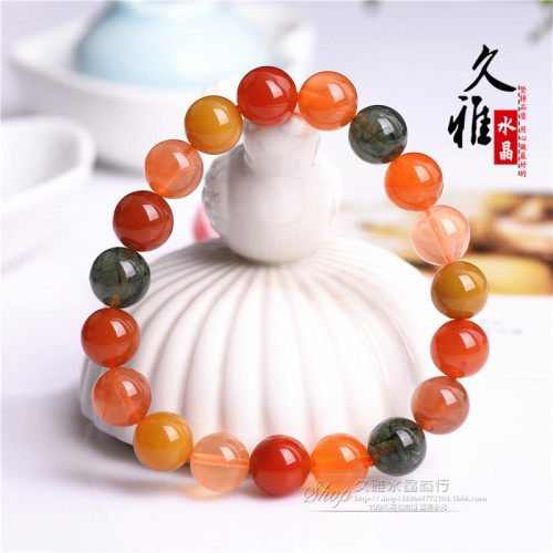 久雅水晶  天然福祿壽散珠 DIY飾品 彩色髮晶 福祿壽半成品