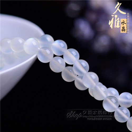 久雅水晶 天然7A級白月光散珠 月光石半成品 DIY飾品配飾 