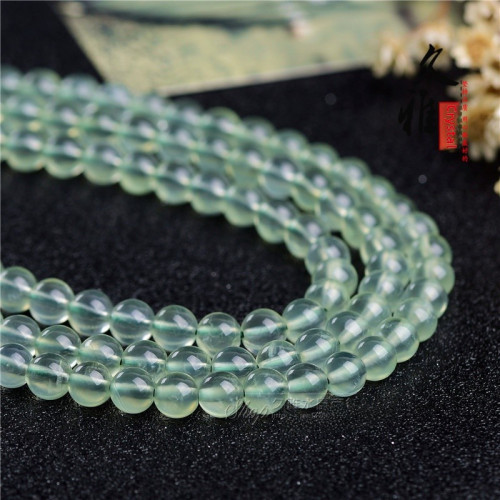 久雅水晶 天然7A級葡萄石散珠 圓珠 半成品 DIY飾品配珠 串珠