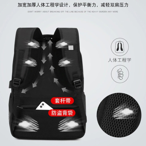 新款軍刀大容量電腦背包男士商務雙肩包出差旅行包禮品包加印LOGO