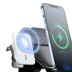 車載磁吸無線充電器15W magsafe快充 適用蘋果iPhone14手機充電器
