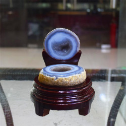 永韻天然瑪瑙水晶原石聚寶盆居家辦公紫水晶洞烏拉圭晶簇擺件