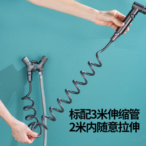 跨境外貿款精銅馬桶伴侶婦洗器套裝洗屁器家用衛生間噴槍一進二出