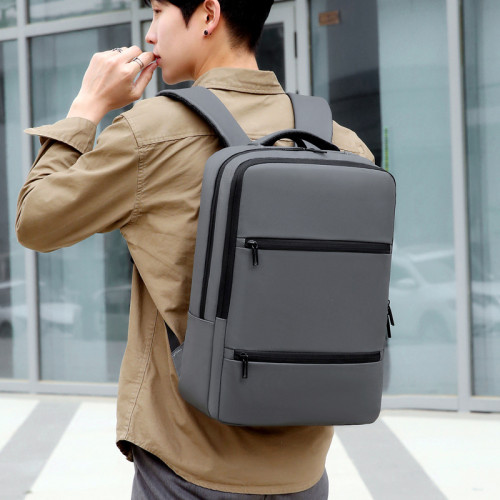潮流男士雙肩包休閒時尚旅行包15.6寸電腦商務後背包簡約雙肩包