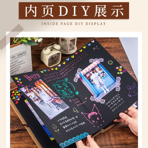 風琴折曡相冊本畢業成長紀唸冊diy手工自制立體書情侶空白同學錄