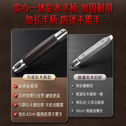 SSGP 316L不鏽鋼鍋鏟廚具長柄湯勺盛湯炒菜鏟子燒菜炒勺炒菜鏟