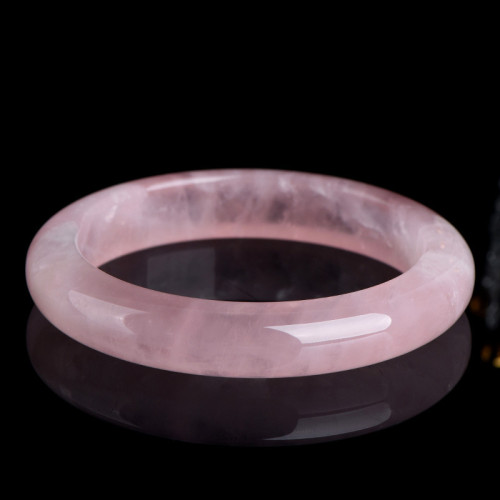 久雅水晶  天然老礦馬粉晶手鐲 馬達加斯加粉水晶手鐲 