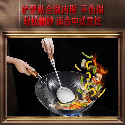 ssgp 316不鏽鋼鍋鏟食品級家用廚具炒菜鏟子菜鏟盛湯湯勺炒勺鏟勺