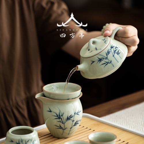 2024新款茶具套裝茶台整套茶盤家用辦公室景德鎮茶壺客廳高檔輕奢