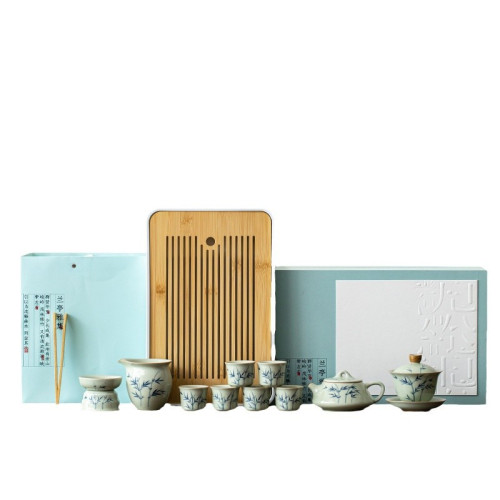 2024新款茶具套裝茶台整套茶盤家用辦公室景德鎮茶壺客廳高檔輕奢